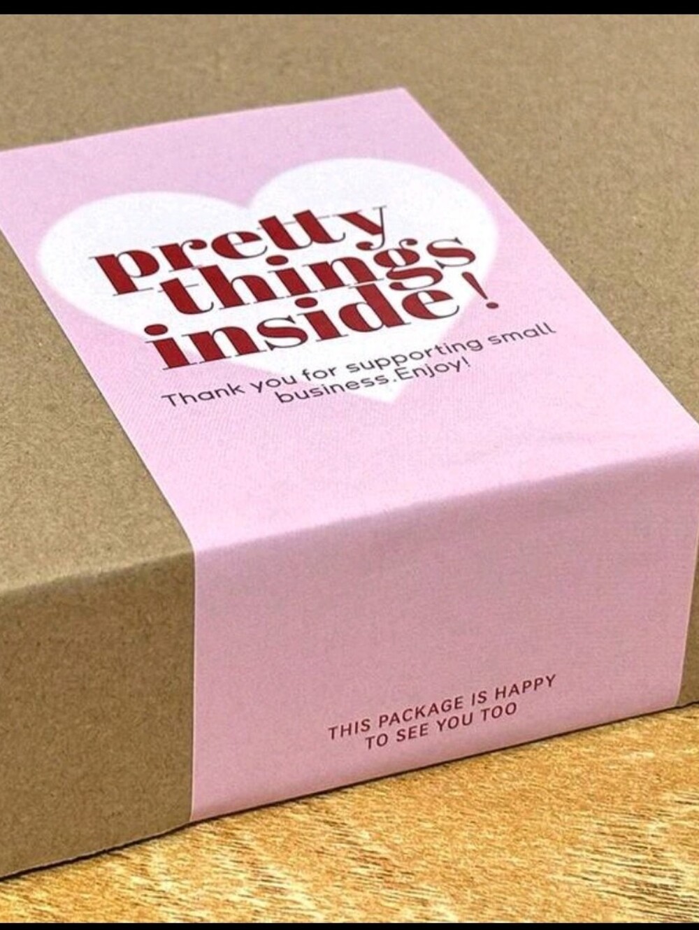 Pretty Things Inside Package Label. 50 Labels Included